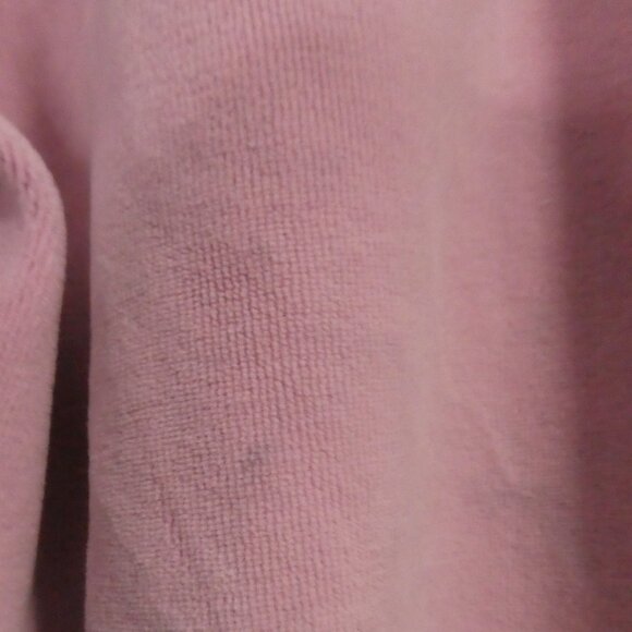 BONGO | medium | Pink Velour Sweatpants | Side White Stripes | 4 Grey Star Back - Picture 15 of 16